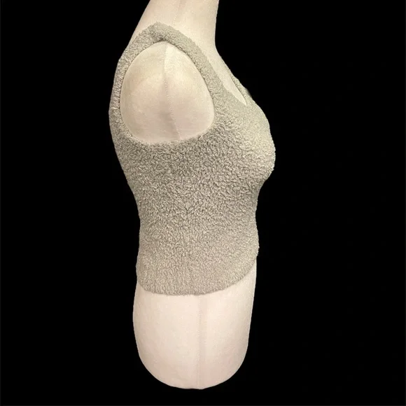 Skims Pastel Mint Green Cozy Knit Crop Tank Top Size XXS/XS - Picture 4 of 9